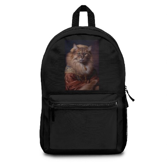 Somali Cat Breed Portrait Royal Renaissance Animal Backpacks