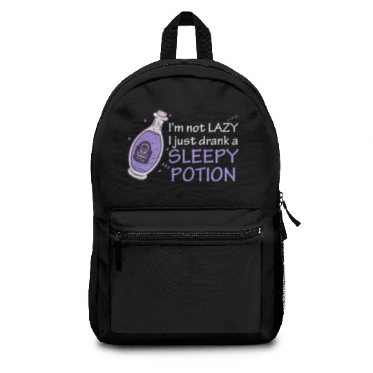 Funny Witch Procrastinating Sleep Potion Pagan Wit Backpacks