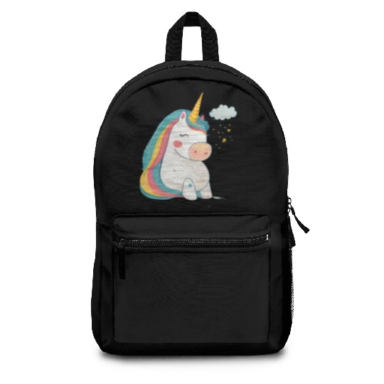Rainbow Beauty: An Illustration of a Unicorn Pony Backpacks