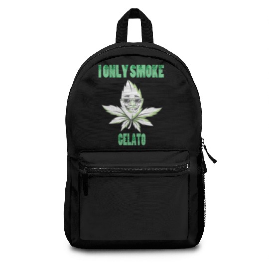 I ONLY SMOKE GELATO Backpacks