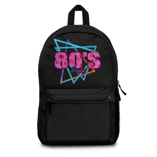 80's Style - Fun Retro Pink Leopard Print Backpacks