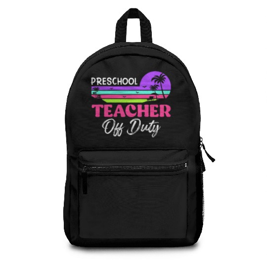 Preschool teacher off school vacation duty teacher Backpacks