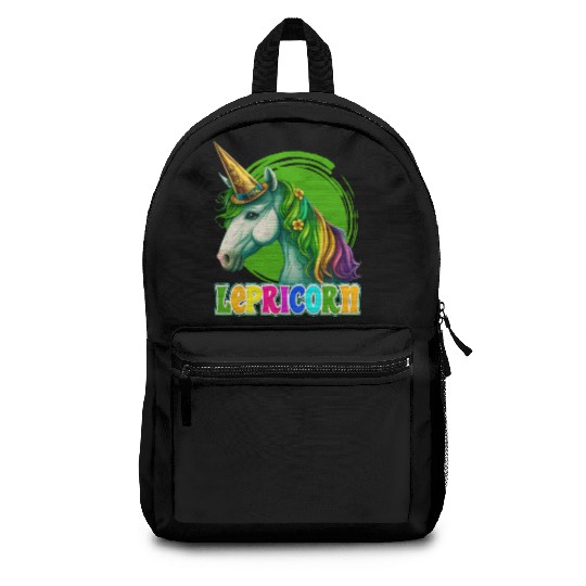 Lepricorn St. Patrick's Day Unicorn Women Backpacks