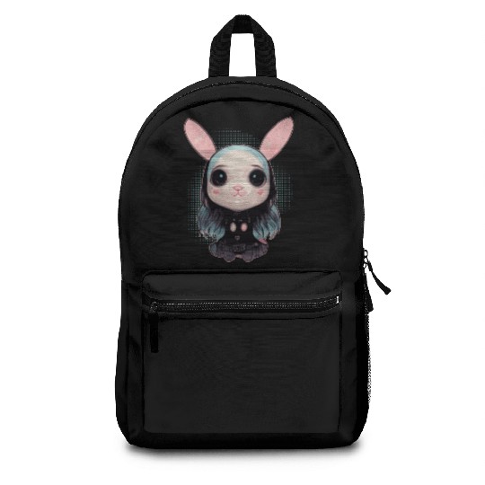 Cute Pastel Goth Bunny Kawaii Menhera Backpacks