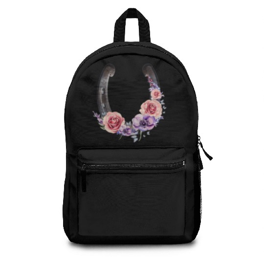 Lucky Floral Horseshoe Backpacks