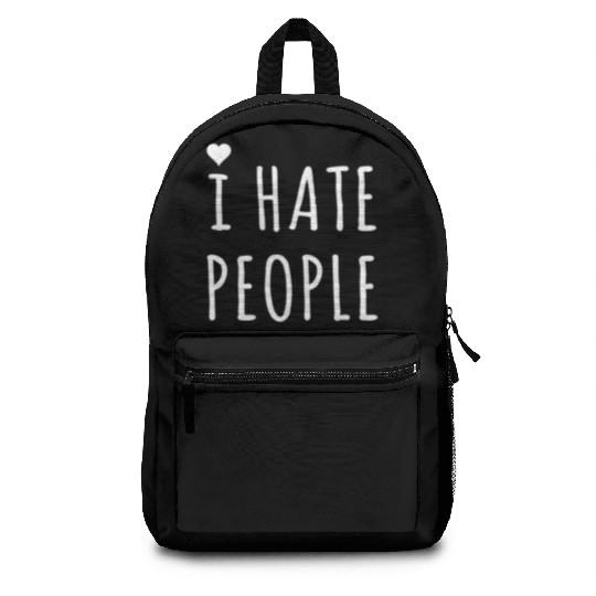 I hate people Backpacks