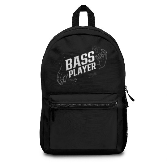 Bass Player Musician Music Guitar Band Backpacks