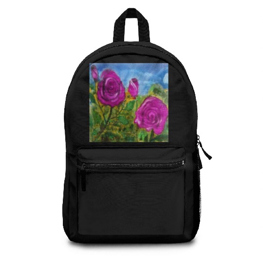 Hand Painted Roses Backpacks Backpacks Mugs Tote Bags