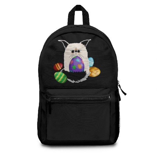 Grumpy Cat Easter Bunny Nope Spring Holiday Backpacks