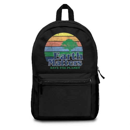 Earth Matters Backpacks Earth Day Save Thet