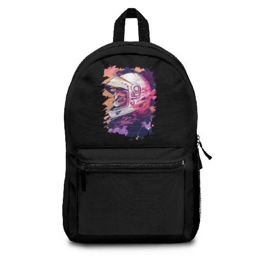 Aesthetic Vaporwave Space Cat 80s 90s Astronaut Backpacks