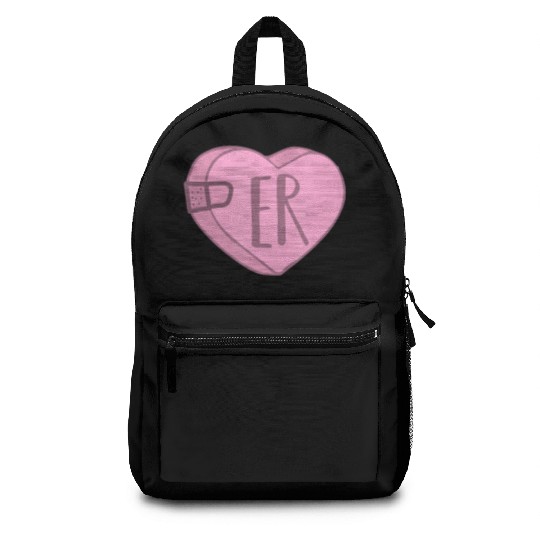 Cute ER Nurse Candy Heart Backpacks