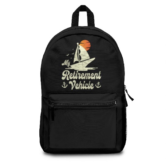 Retired Sailor Sailing Retirement Plan Backpacks