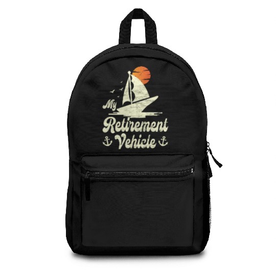 Retired Sailor Sailing Retirement Plan Backpacks