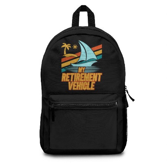 Retired Sailor Sailing Retirement Plan Backpacks