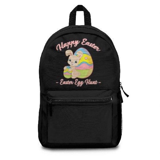 Happy Easter Egg Hunt Bunny Gift Backpacks