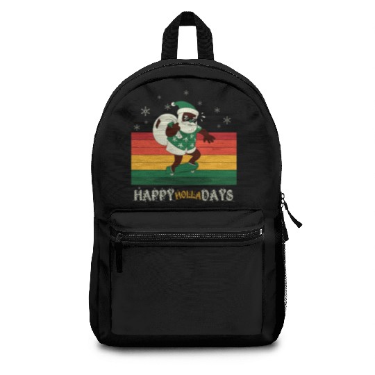 African American Santa Claus Backpacks