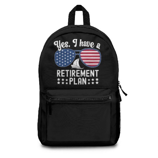 Sailing Retirement Plan Retired Sailor Sailboat Backpacks