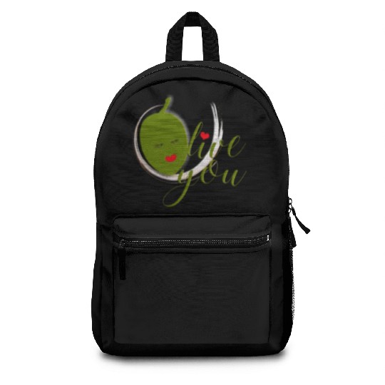 Olive you - I Love You Backpacks