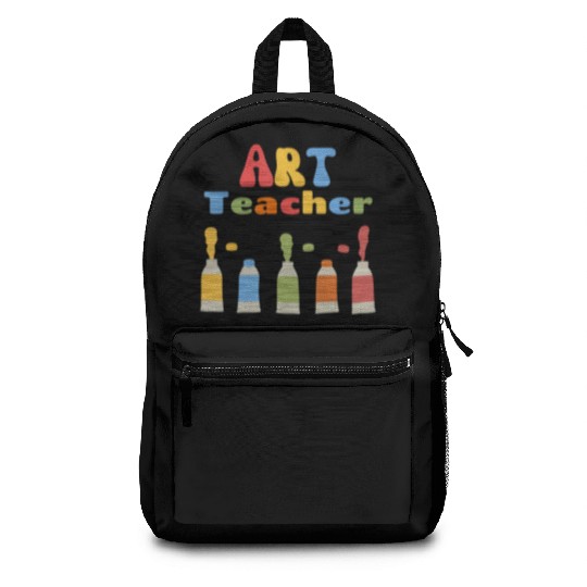 Back To School Art Teacher First Day of School Tea Backpacks
