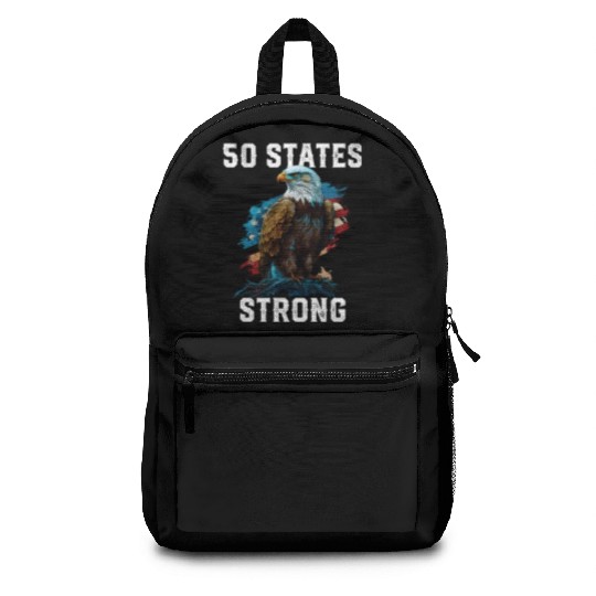 50 States Strong American Bald Eagle America 4th Backpacks