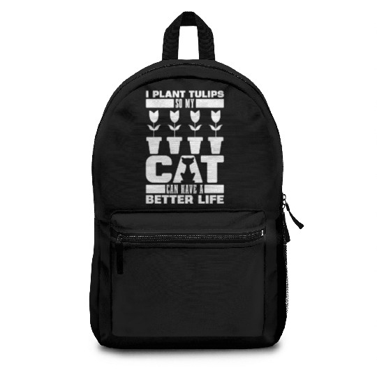 Tulip Gardening Cat Backpacks