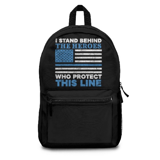 Military Police Officer Law Enforcement USA Flag Backpacks