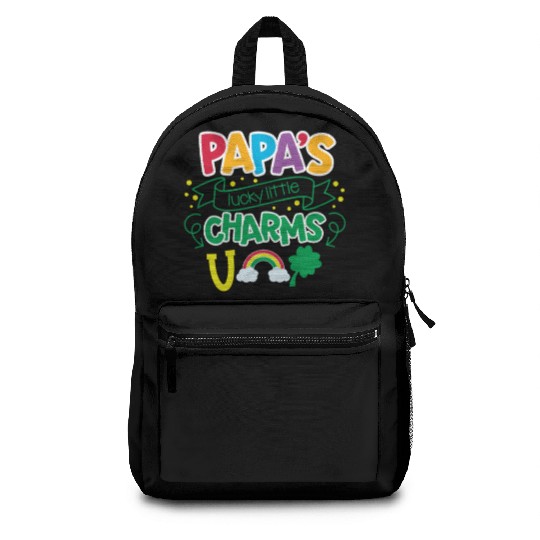 Papa's Lucky Little Charms Clover Shamrock Backpacks