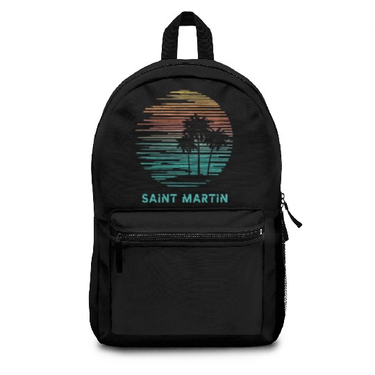 Saint Martin Cool Souvenir Vacation Artistic Backpacks