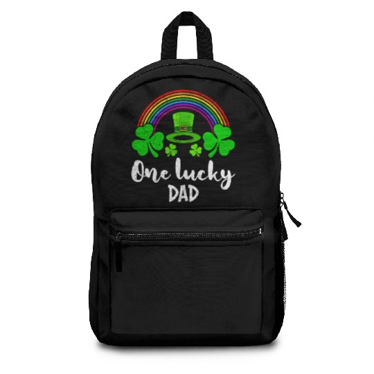 One Lucky Dad St Patrick's Day Papa Backpacks