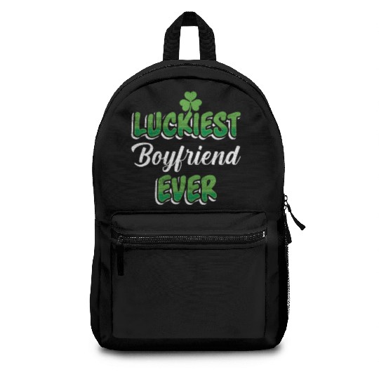 Luckiest Boyfriend Ever St Patrick's Day Backpacks