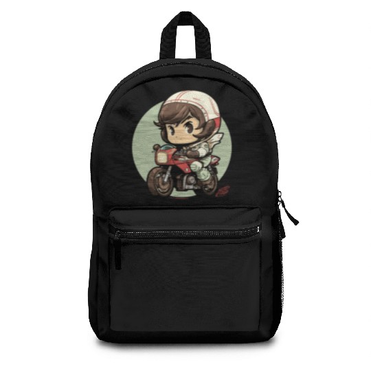Motorcycle Boy Backpacks