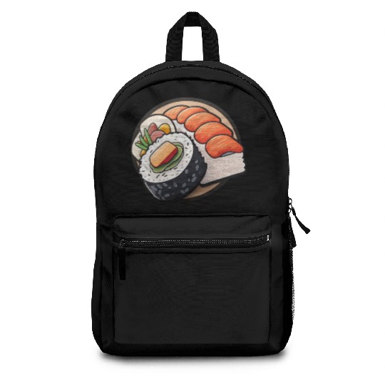 Colourful sushi Backpacks