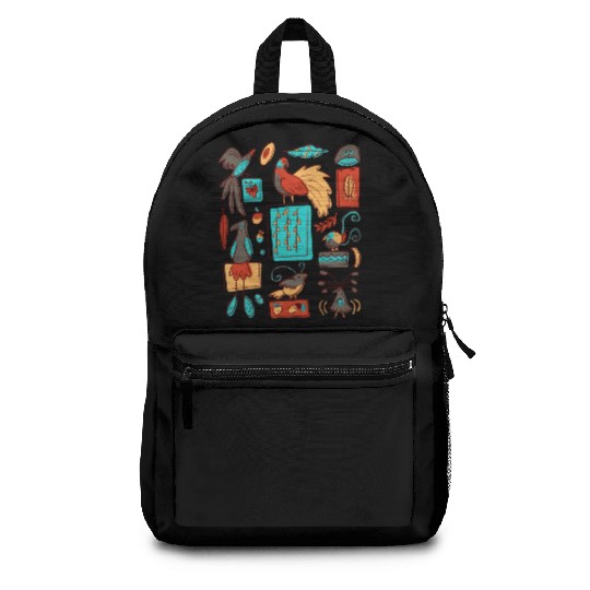 Retro 1950s Birds Of Paradise Pattern Backpacks