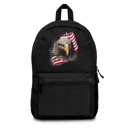 Patriotic Eagle US American Flag Bald Eagle USA Backpacks
