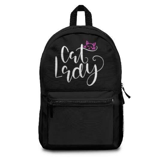 Cat lady Meow Backpacks