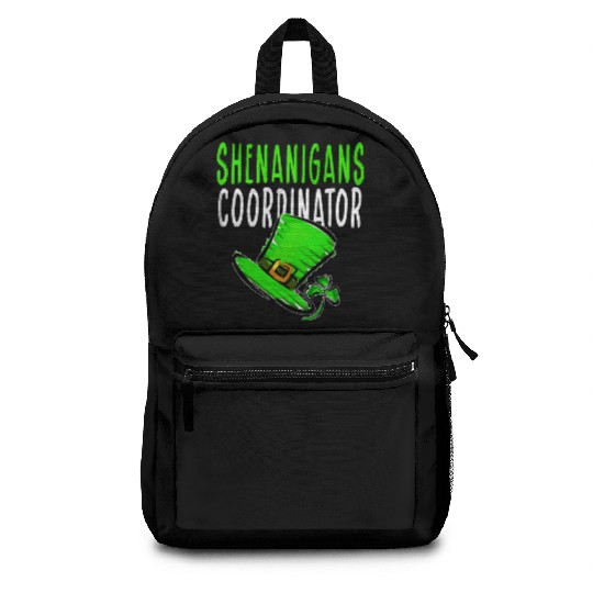 Shenanigans Coordinator Gnomes Green Proud Backpacks