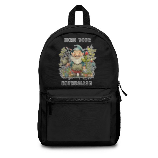 Herb Your Enthusiasm Garden Gnome - Herb Garden Backpacks
