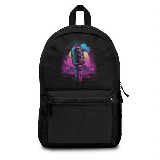 AV Technician Microphone Audio Visual Tech Sound Backpacks