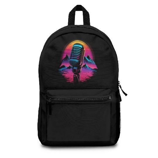 AV Technician Microphone Audio Visual Tech Sound Backpacks