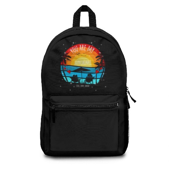 You are my Sunshine Sunset Palms Backpacks