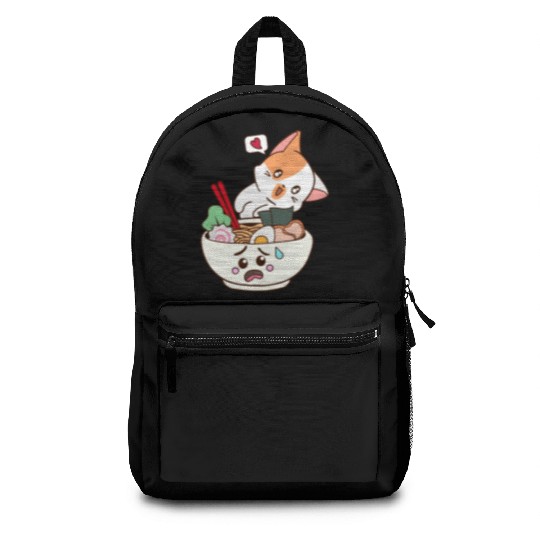 The Cat Love Ramen Backpacks