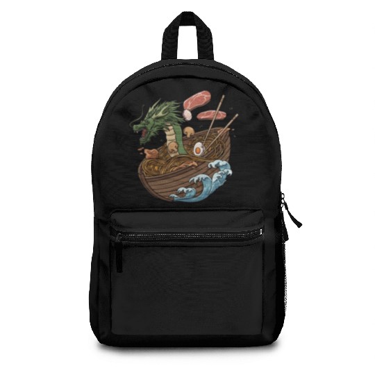 Ramen Soup and Dragon Boat Design Backpacks