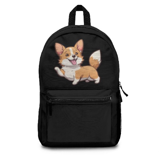 Happy Kawaii Corgi dog Backpacks