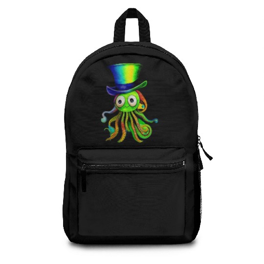 A Splash of Color A Watercolor Rainbow Octopus Backpacks