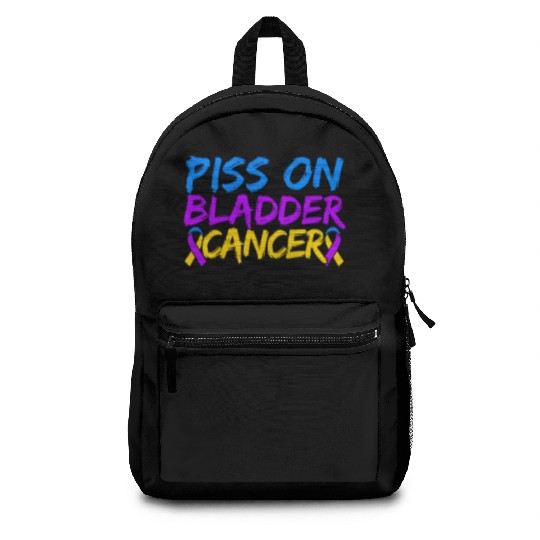 Piss On Bladder Cancer Awareness Month Backpacks