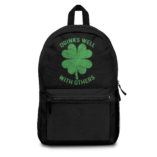 Drinks Well With Others Irish St Patricks Day Beer Backpacks