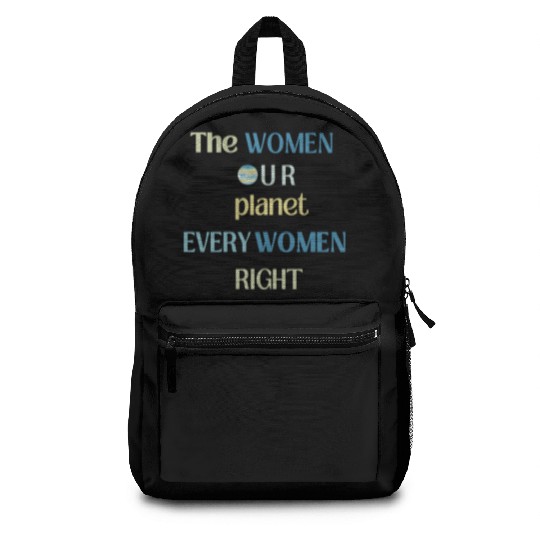 Embrace Equity Happy Women's Day Backpacks