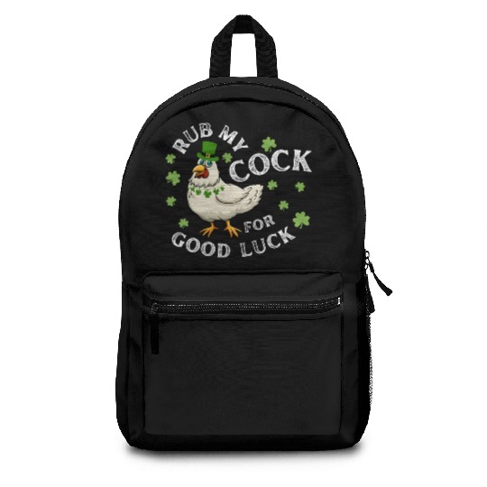 Rub My Cock For Good Luck St Patrick's Day Backpacks