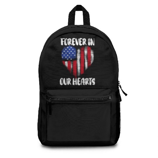 Patriotic Veteran USA Flag American Memorial Day Backpacks